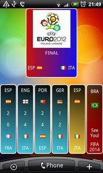 FOOTBALL EURO 2012 WIDGET screenshot 1