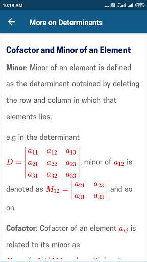 Matrices and Determinants screenshot 3