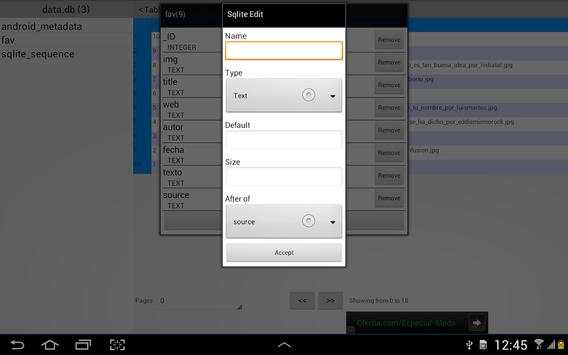 SQLite Edit Little screenshot 9