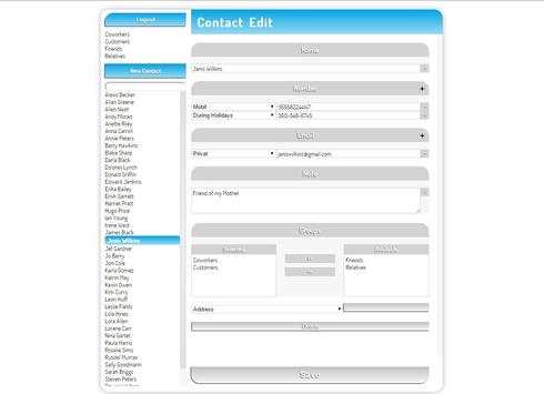 Remote Contact Edit screenshot 1