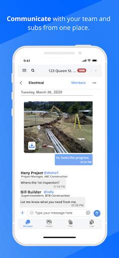 FieldChat – Construction Communication Software screenshot 1