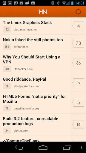 HN - Hacker News Reader screenshot 1