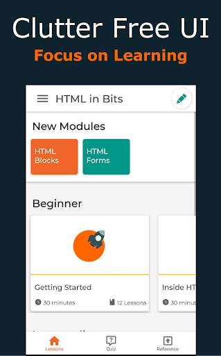 HTML In Bits: Learn HTML in Bits screenshot 1