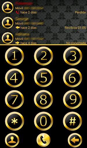 THEME BLACK GOLD 2 FR EXDIALER screenshot 1