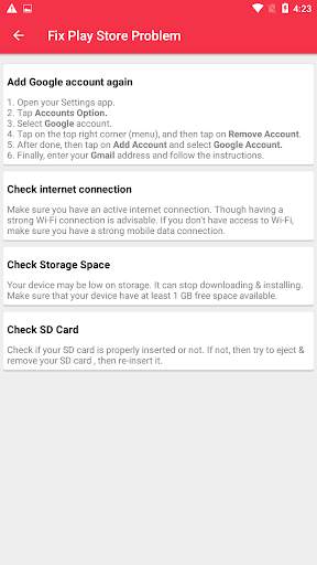 Fix Play Store Problem screenshot 5