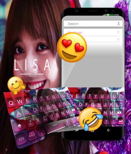 Lisa Blackpink Keyboard Theme for BLINK Fans screenshot 1