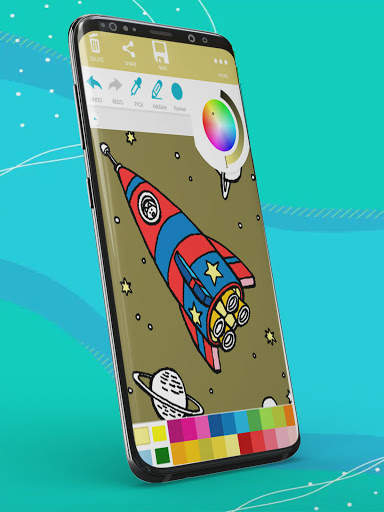 Galaxy - Astronauts Coloring Games screenshot 4