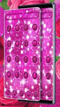 Sparkle Pink Glitter Launcher Theme screenshot 2