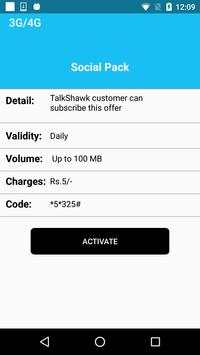 2018 All Sim Internet Packages screenshot 4