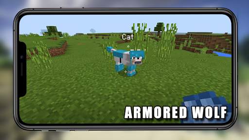 Armored Wolf Mod Minecraft screenshot 1
