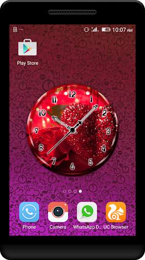 Red Clock Live Wallpaper screenshot 3
