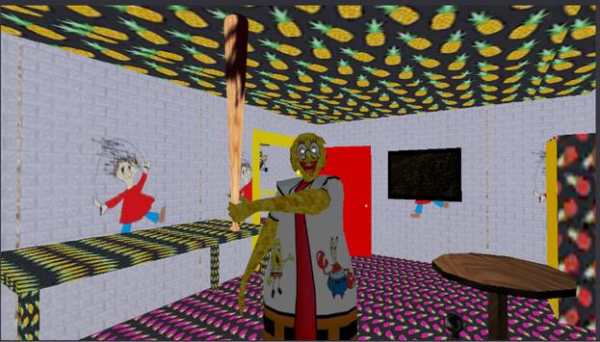 Sponge Granny 2 - Scary Bob & Horror Mod House screenshot 5