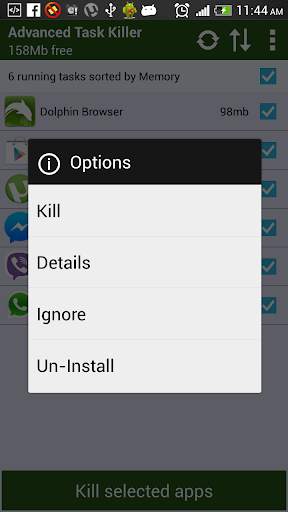 Advanced Task Killer - Free screenshot 2