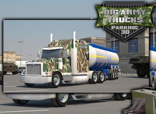 Big Army Trucks Parking 3D screenshot 8