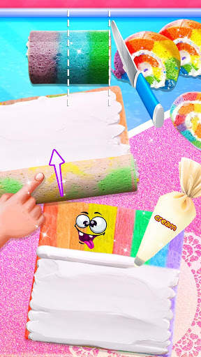 Unicorn Cake Roll - Unicorn Food Maker screenshot 2