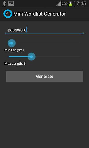 Mini Wordlist Generator स्क्रीनशॉट 2