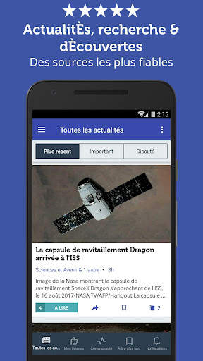 ActualitÈs scientifiques - NF screenshot 1