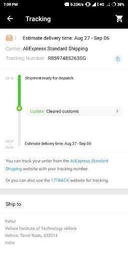 Aliexpress Package Tracker. screenshot 2