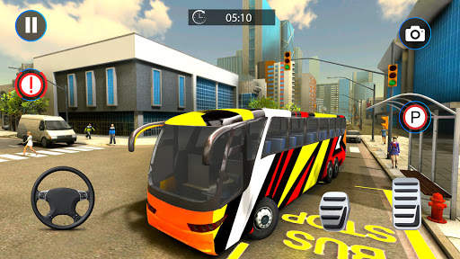 City Coach Bus Simulator Parking – Bus Games 2021 screenshot 4