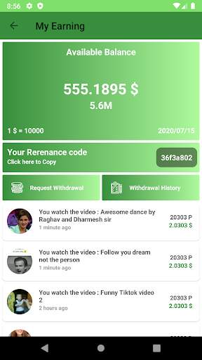 Video Freak - Earn money by sharing creativity स्क्रीनशॉट 4