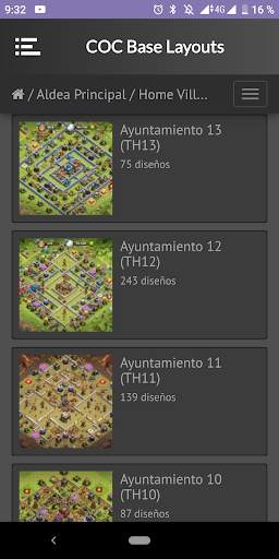 Diseños Aldeas para COC screenshot 4