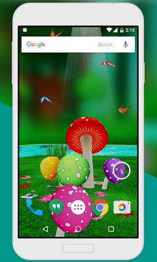 Mushroom & Butterfly 3D live w screenshot 3