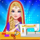 Indian pengantin mode menyesuaikan toko logo