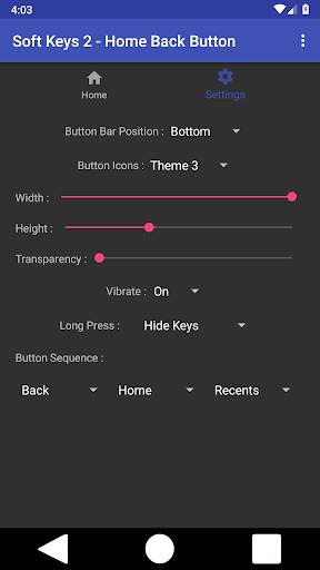 Soft Keys 2 - Home Back Button screenshot 4