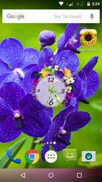 Flower clock Live Wallpaper screenshot 1