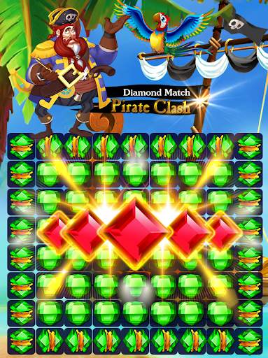 Diamonds Match Pirate Clash ⚓ screenshot 1