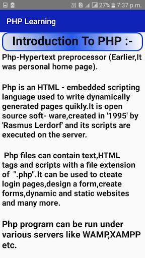 Php Learning screenshot 3
