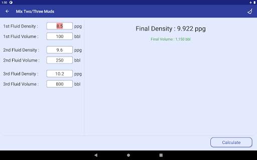 Drilling Fluid App 22 تصوير الشاشة