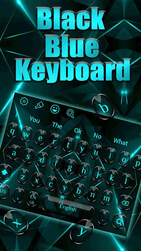 Black Blue Light Keyboard screenshot 2