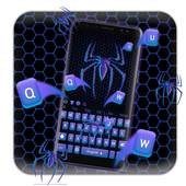 Unusual purple spider keyboard theme 10001002