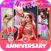 Wedding Anniversary Video Maker - anniversary gift logo