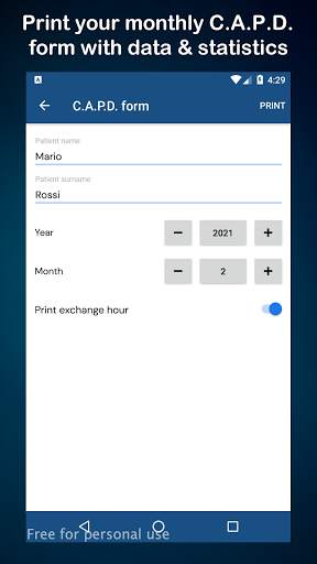 Dia Diary Free - Peritoneal Dialysis CAPD screenshot 3