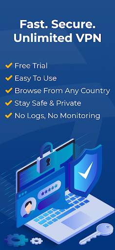 FullVPN - Fast, Secure & Unlimited VPN WiFi Proxy screenshot 1