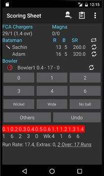 Cricket Scoring Board screenshot 2