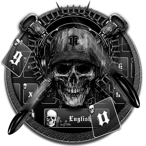 แป้นพิมพ์ของ Horror Gun Skull icon