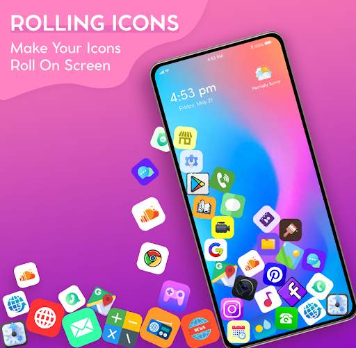 Rolling Icons Gravity Launcher screenshot 1