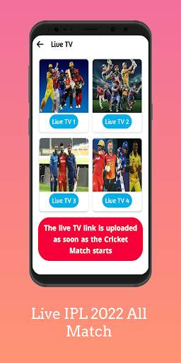 IPL Live Cricket TV সময়সূচি screenshot 2