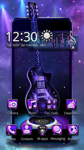 3D Acoustic Electric Guitar Theme screenshot 1