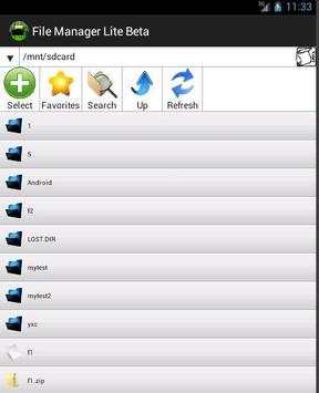 File explorer / manager Lite screenshot 1