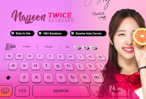 Nayeon Twice Keyboard Theme स्क्रीनशॉट 1