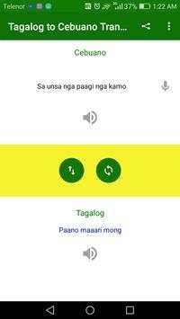 Tagalog to Cebuano Translator screenshot 2