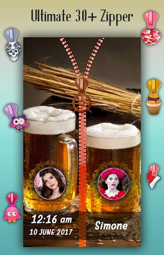 Beer Zipper Lock Screen 4 تصوير الشاشة