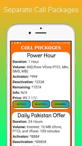 My Ufone Packages: Call, SMS & Internet 2020 screenshot 3