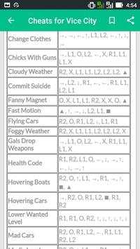 Cheats for Vice City screenshot 4