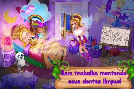 Princesa Fada do Dente: Saúde Dental para Meninas screenshot 3