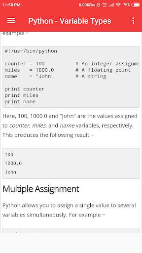 Python 3 Tutorials | Learn Python Offline screenshot 3